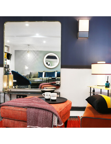 GRAND MIROIR HECTOR - LAITON