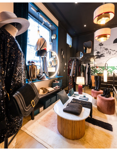 SUSPENSION BIANCA RABANE - RABANE/BLEU/ROUGE