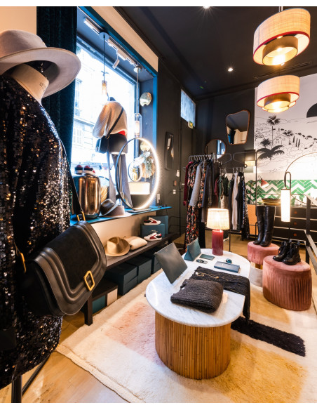 SUSPENSION BIANCA RABANE - RABANE/BLEU/ROUGE