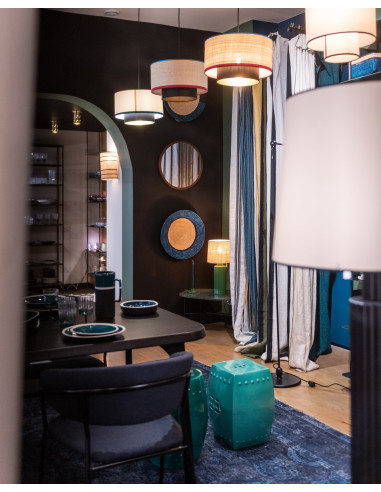 SUSPENSION BIANCA RABANE - RABANE/BLEU/ROUGE