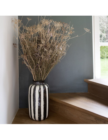 GRAND VASE RIVIERA NOIR - H36cm