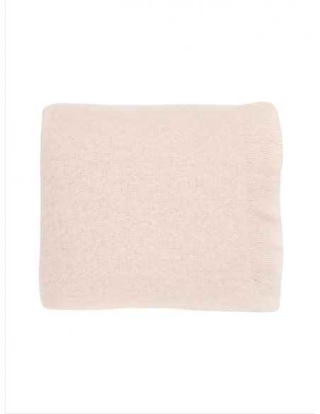 PLAID MOHAIR AUBÉPINE - 140x170