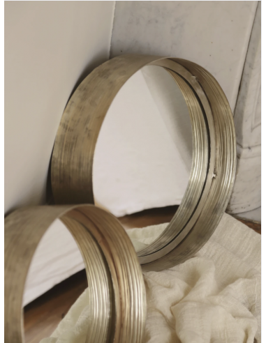 MIROIR PATI DORÉ - Ø23 cm