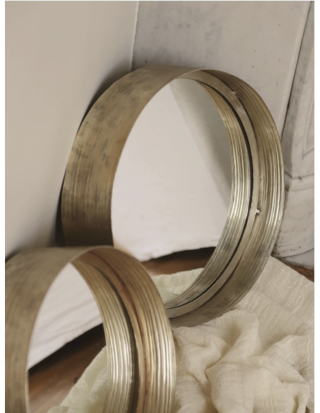 MIROIR PATI DORÉ - Ø23 cm