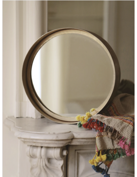 MIROIR PATI DORÉ - Ø23 cm
